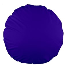 Ultra Violet Purple Large 18  Premium Flano Round Cushions by Patternsandcolors