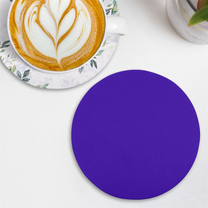 Ultra Violet Purple UV Print Round Tile Coaster