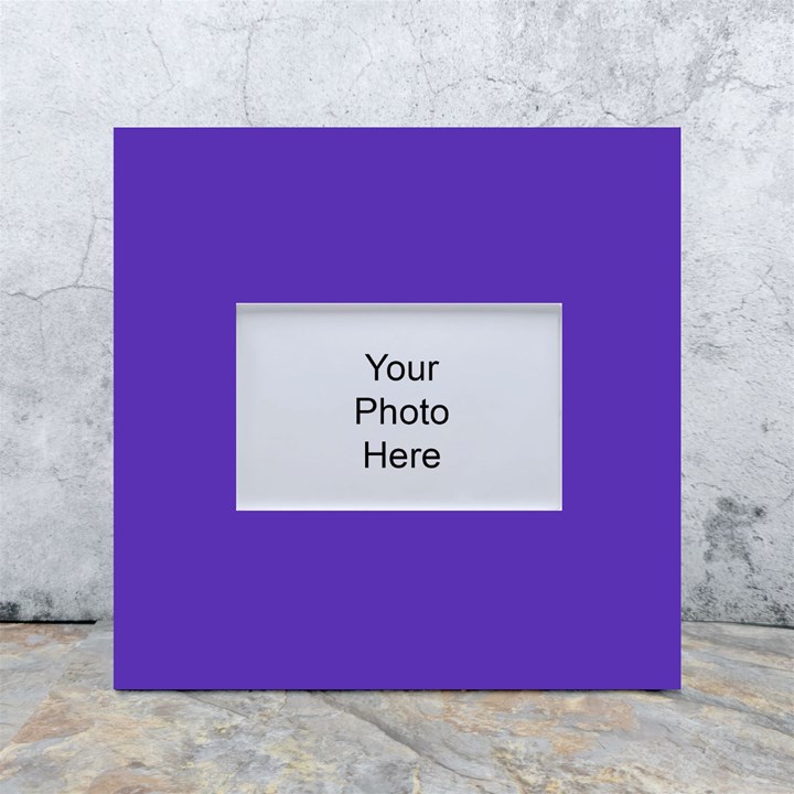 Ultra Violet Purple White Box Photo Frame 4  x 6 