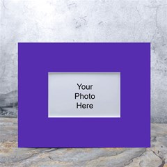 Ultra Violet Purple White Tabletop Photo Frame 4 x6  by Patternsandcolors