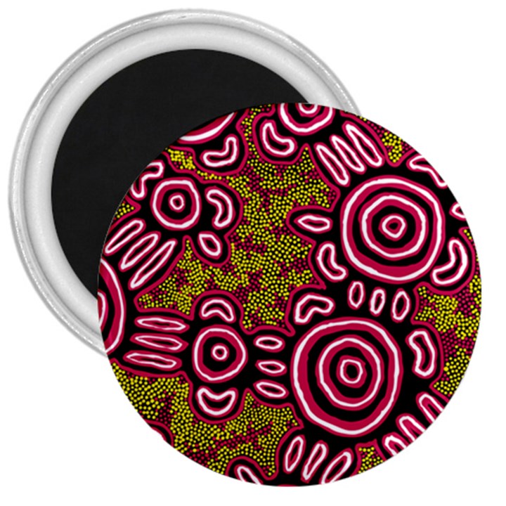 Authentic Aboriginal Art - You Belong 3  Magnets