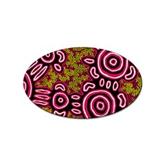 Authentic Aboriginal Art - You Belong Sticker Oval (10 pack)