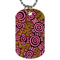 Authentic Aboriginal Art - You Belong Dog Tag (Two Sides)