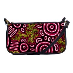 Authentic Aboriginal Art - You Belong Shoulder Clutch Bag by hogartharts