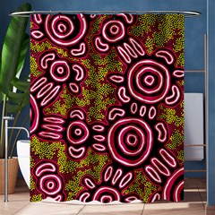 Authentic Aboriginal Art - You Belong Shower Curtain 60  X 72  (medium)  by hogartharts