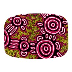 Authentic Aboriginal Art - You Belong Mini Square Pill Box by hogartharts