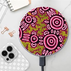 Authentic Aboriginal Art - You Belong Wireless Fast Charger(white) by hogartharts