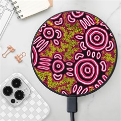 Authentic Aboriginal Art - You Belong Wireless Fast Charger(black) by hogartharts