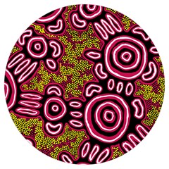 Authentic Aboriginal Art - You Belong Round Trivet by hogartharts