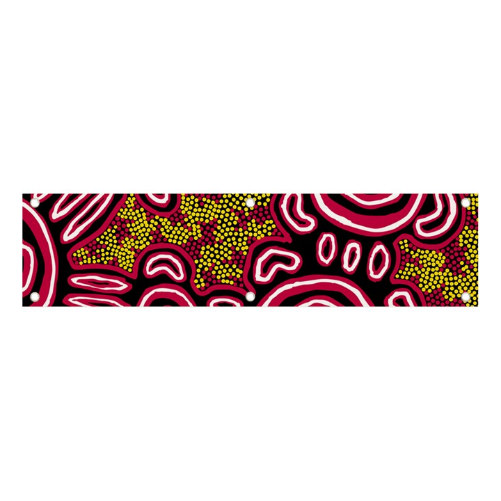 Authentic Aboriginal Art - You Belong Banner and Sign 4  x 1 