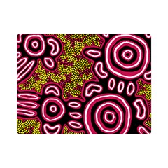 Authentic Aboriginal Art - You Belong Premium Plush Fleece Blanket (mini) by hogartharts