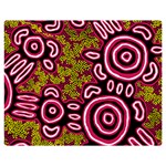 Authentic Aboriginal Art - You Belong Premium Plush Fleece Blanket (Medium) 60 x50  Blanket Front