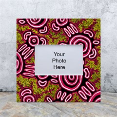 Authentic Aboriginal Art - You Belong White Box Photo Frame 4  X 6  by hogartharts