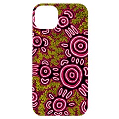 Authentic Aboriginal Art - You Belong Iphone 14 Plus Black Uv Print Case by hogartharts