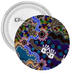 Authentic Aboriginal Art - Discovering Your Dreams 3  Buttons by hogartharts