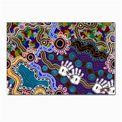 Authentic Aboriginal Art - Discovering Your Dreams Postcards 5  X 7  (pkg Of 10) by hogartharts