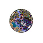 Authentic Aboriginal Art - Discovering Your Dreams Hat Clip Ball Marker (10 pack) Front