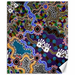 Authentic Aboriginal Art - Discovering Your Dreams Canvas 8  X 10  by hogartharts