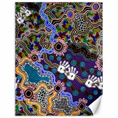 Authentic Aboriginal Art - Discovering Your Dreams Canvas 12  X 16  by hogartharts