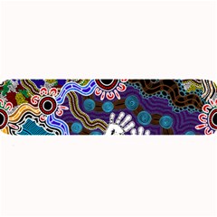 Authentic Aboriginal Art - Discovering Your Dreams Large Bar Mat by hogartharts