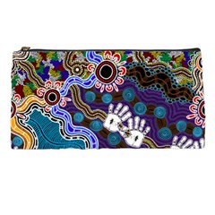 Authentic Aboriginal Art - Discovering Your Dreams Pencil Case by hogartharts