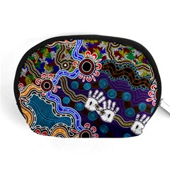 Authentic Aboriginal Art - Discovering Your Dreams Accessory Pouch (medium) by hogartharts