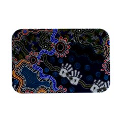 Authentic Aboriginal Art - Discovering Your Dreams Open Lid Metal Box (silver)   by hogartharts