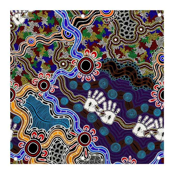 Authentic Aboriginal Art - Discovering Your Dreams Banner and Sign 3  x 3 