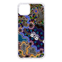 Authentic Aboriginal Art - Discovering Your Dreams Iphone 14 Plus Tpu Uv Print Case by hogartharts