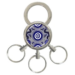 Authentic Aboriginal Art - Gathering 3-ring Key Chain by hogartharts