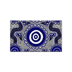 Authentic Aboriginal Art - Gathering Sticker (rectangular) by hogartharts