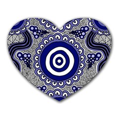 Authentic Aboriginal Art - Gathering Heart Mousepad by hogartharts