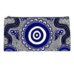 Authentic Aboriginal Art - Gathering Pencil Case by hogartharts