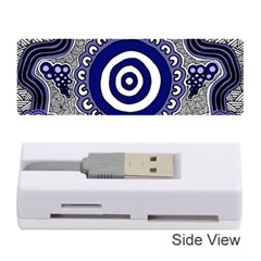 Authentic Aboriginal Art - Gathering Memory Card Reader (stick) by hogartharts