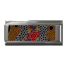 Authentic Aboriginal Art - Gathering 2 Superlink Italian Charm (9mm) by hogartharts