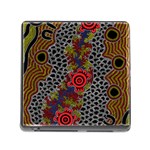 Authentic Aboriginal Art - Gathering 2 Memory Card Reader (Square 5 Slot) Front