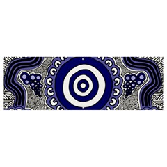 Authentic Aboriginal Art - Gathering Banner And Sign 12  X 4 