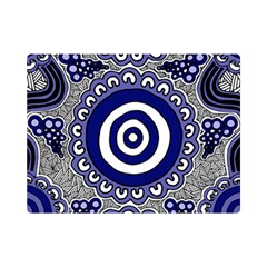 Authentic Aboriginal Art - Gathering Premium Plush Fleece Blanket (mini) by hogartharts