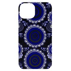 Authentic Aboriginal Art - Gathering Iphone 14 Black Uv Print Case by hogartharts