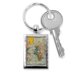 Circular Concentric Radial Symmetry Abstract Key Chain (rectangle) by Proyonanggan