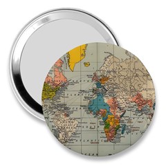 Iceland Aurora Borealis 3  Handbag Mirrors by Proyonanggan