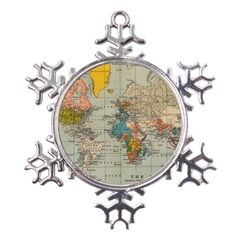 Iceland Aurora Borealis Metal Large Snowflake Ornament by Proyonanggan