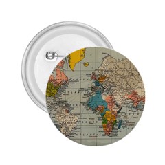 Vintage World Map 2 25  Buttons by Proyonanggan