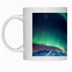 Aurora Borealis White Mug by Ndabl3x