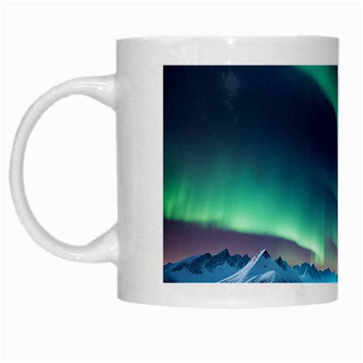 Aurora Borealis White Mug