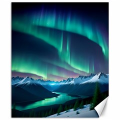 Aurora Borealis Canvas 8  X 10 