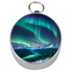 Aurora Borealis Silver Compasses by Ndabl3x