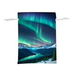 Aurora Borealis Lightweight Drawstring Pouch (l) by Ndabl3x