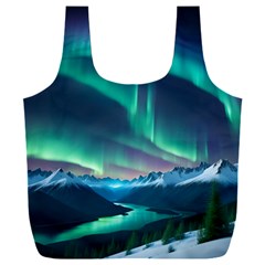 Aurora Borealis Full Print Recycle Bag (xxl) by Ndabl3x