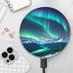 Aurora Borealis Wireless Fast Charger(white) by Ndabl3x